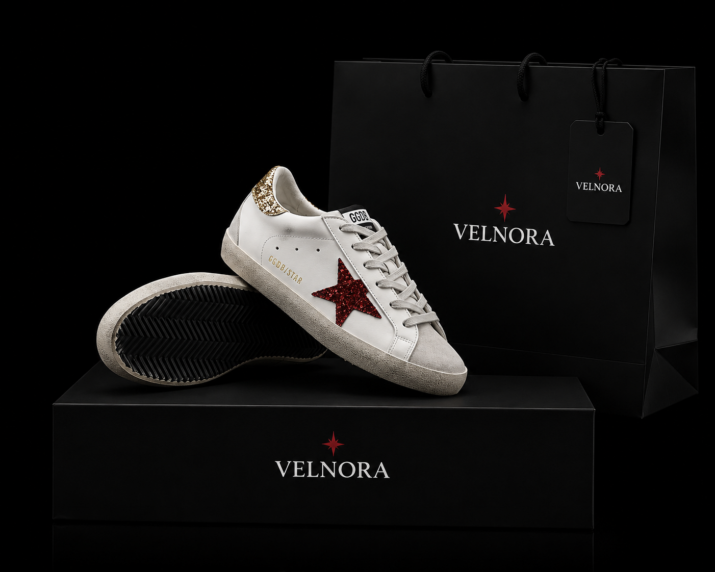 Golden Goose Glitter Star Sneakers VELNORA™