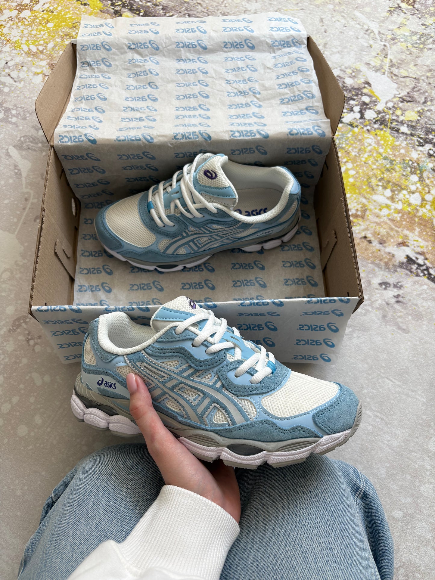 ASICS Gel-NYC — Cream Arctic Sky VELNORA™