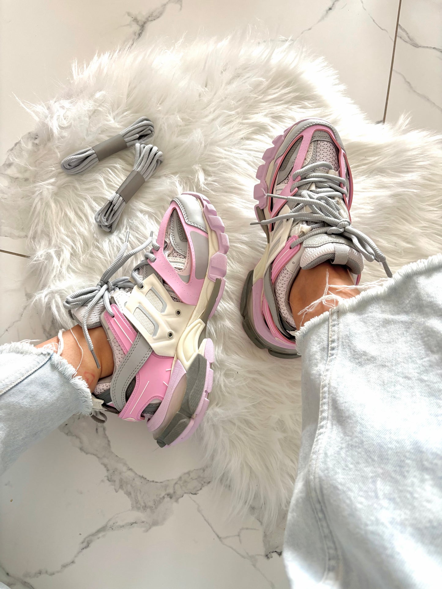 Balenciaga Track Grey Pink VELNORA™