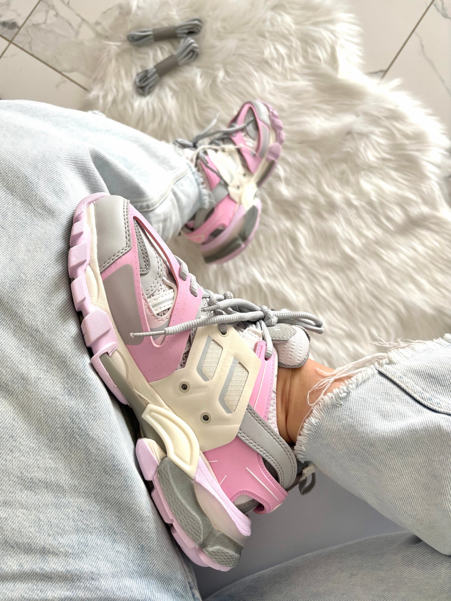 Balenciaga Track Grey Pink VELNORA™