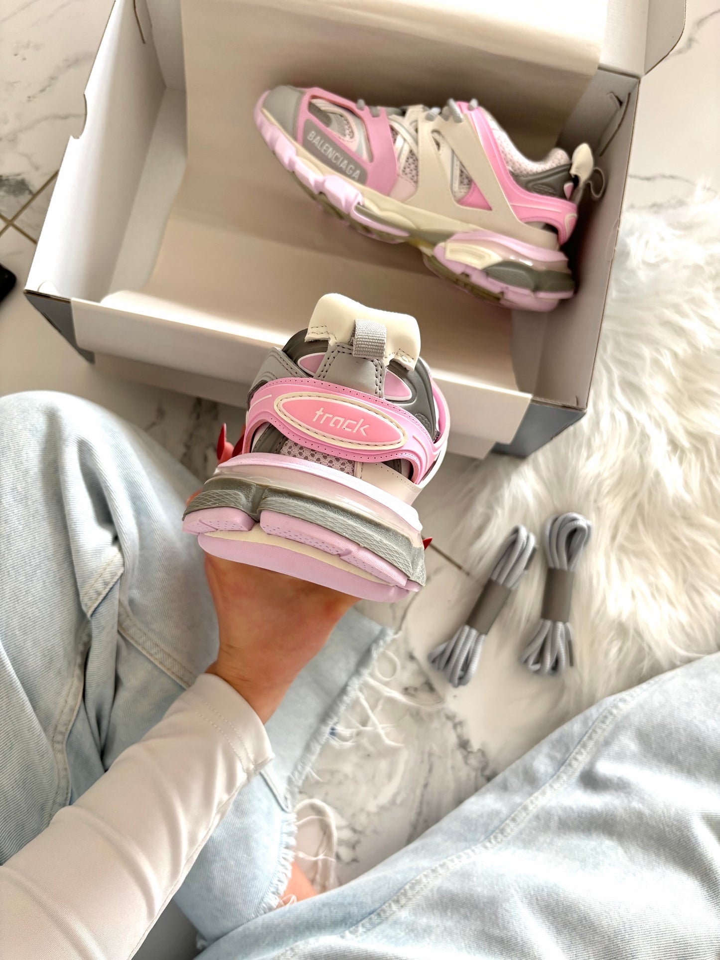 Balenciaga Track Grey Pink VELNORA™