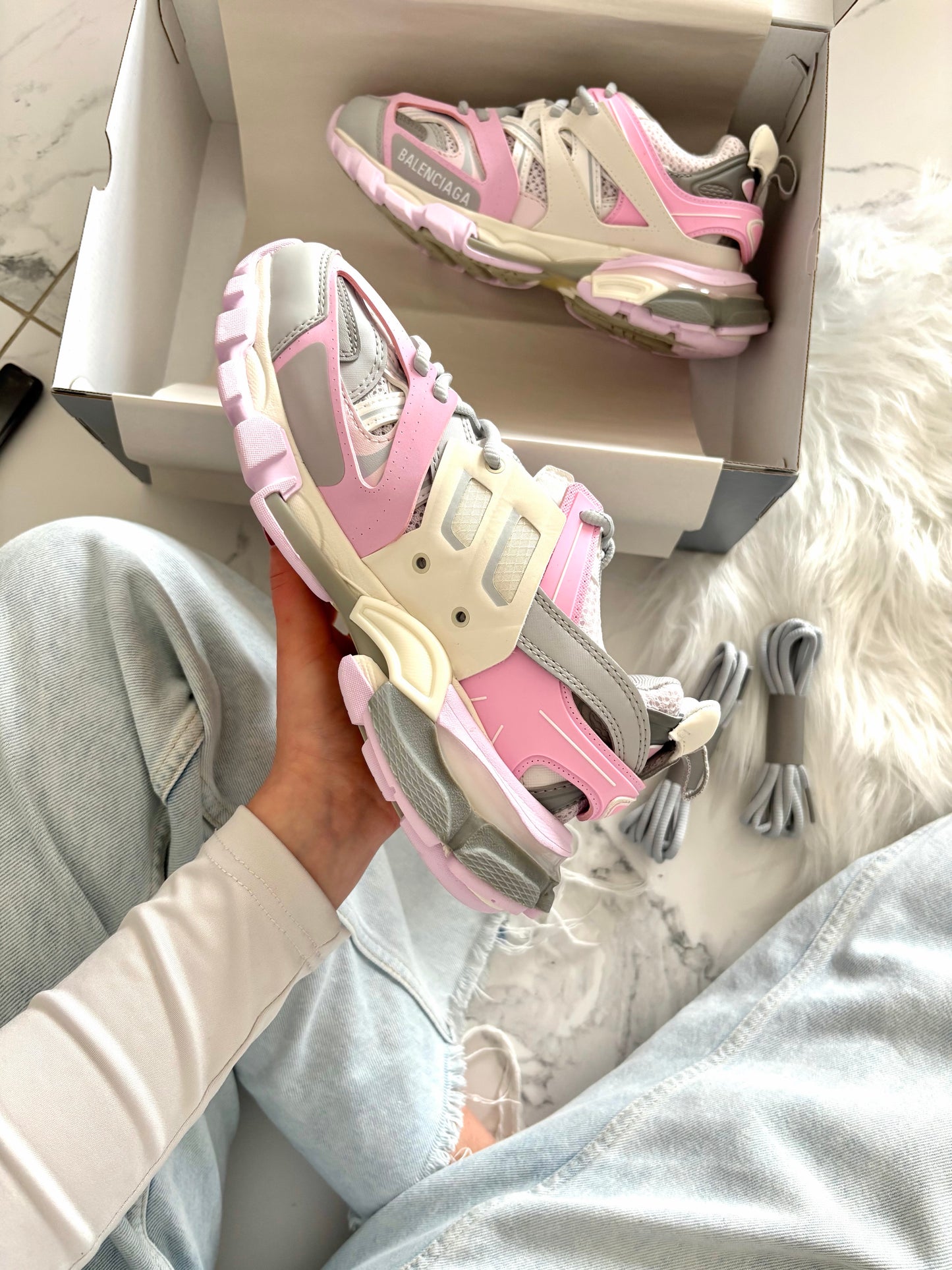 Balenciaga Track Grey Pink VELNORA™
