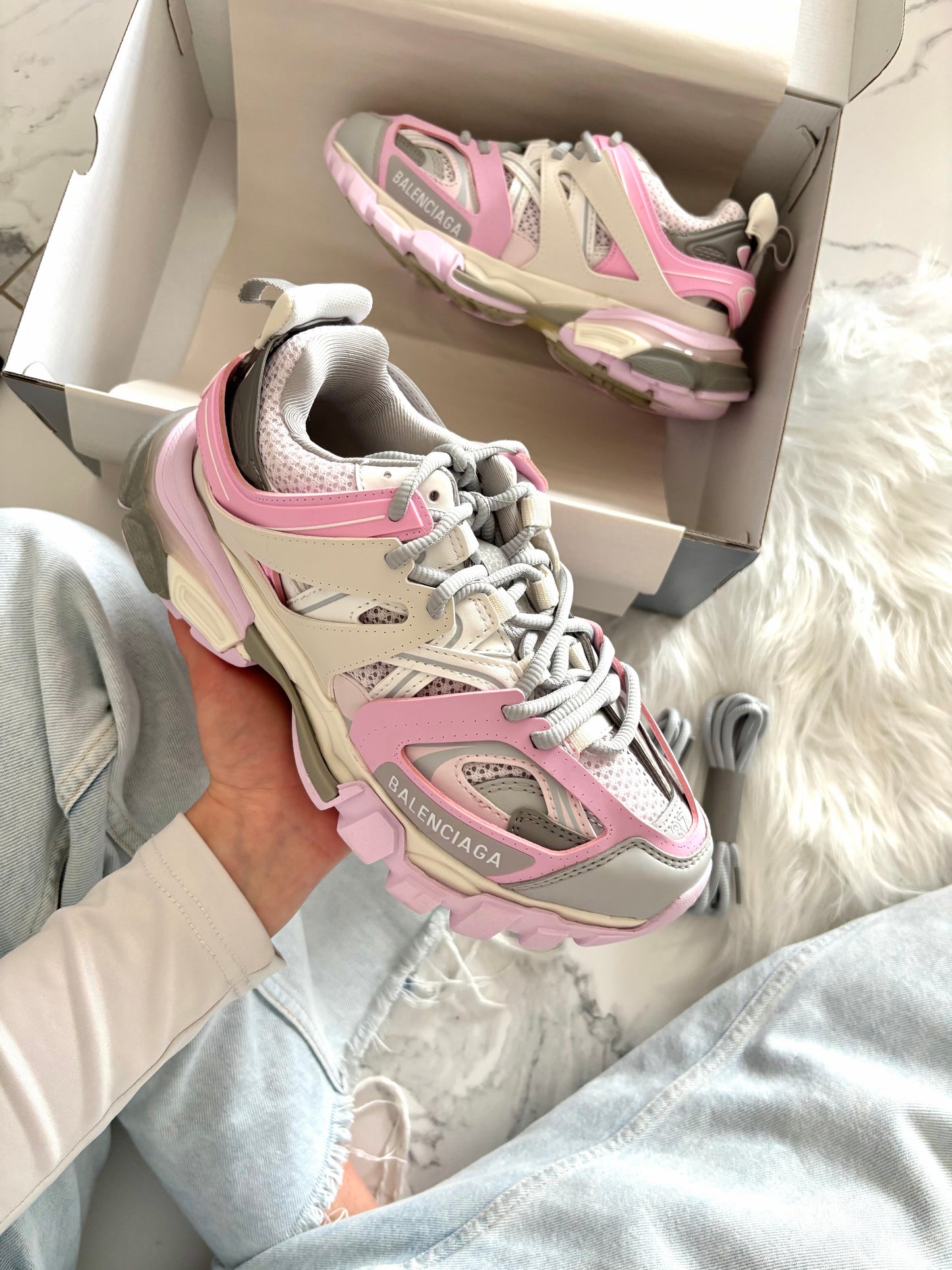 Balenciaga Track Grey Pink VELNORA™