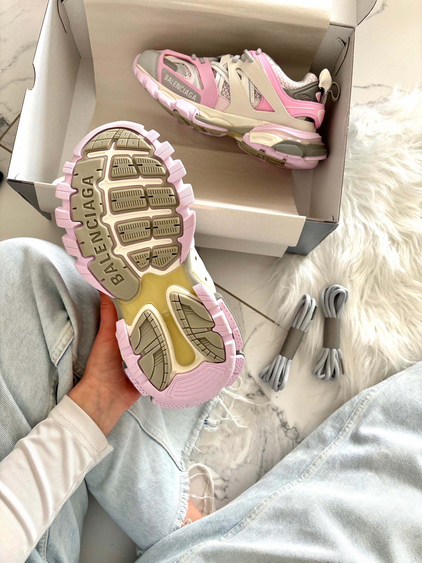Balenciaga Track Grey Pink VELNORA™