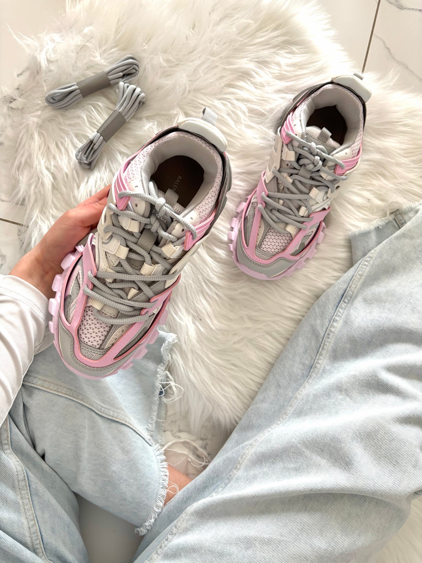 Balenciaga Track Grey Pink VELNORA™