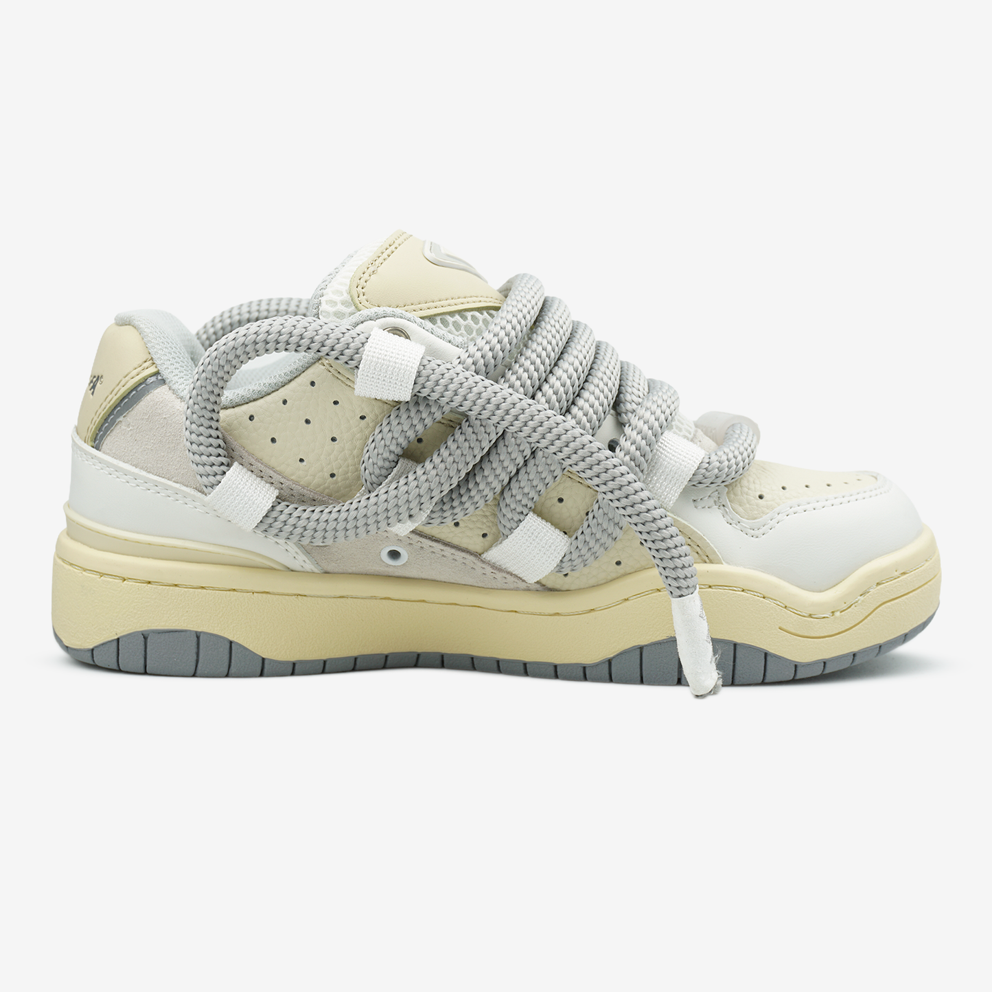 Cat&Sofa Beige White Rope Laces